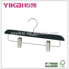 Rubber Coated Wooden Hanger for Skirt or Trousers